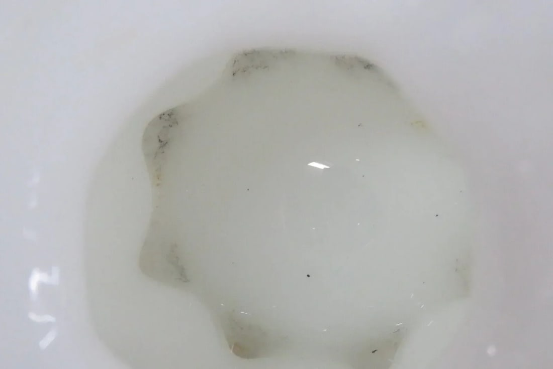 Consolidated Glass Hand Painted Floral White Catalonian Melon Vase - 11