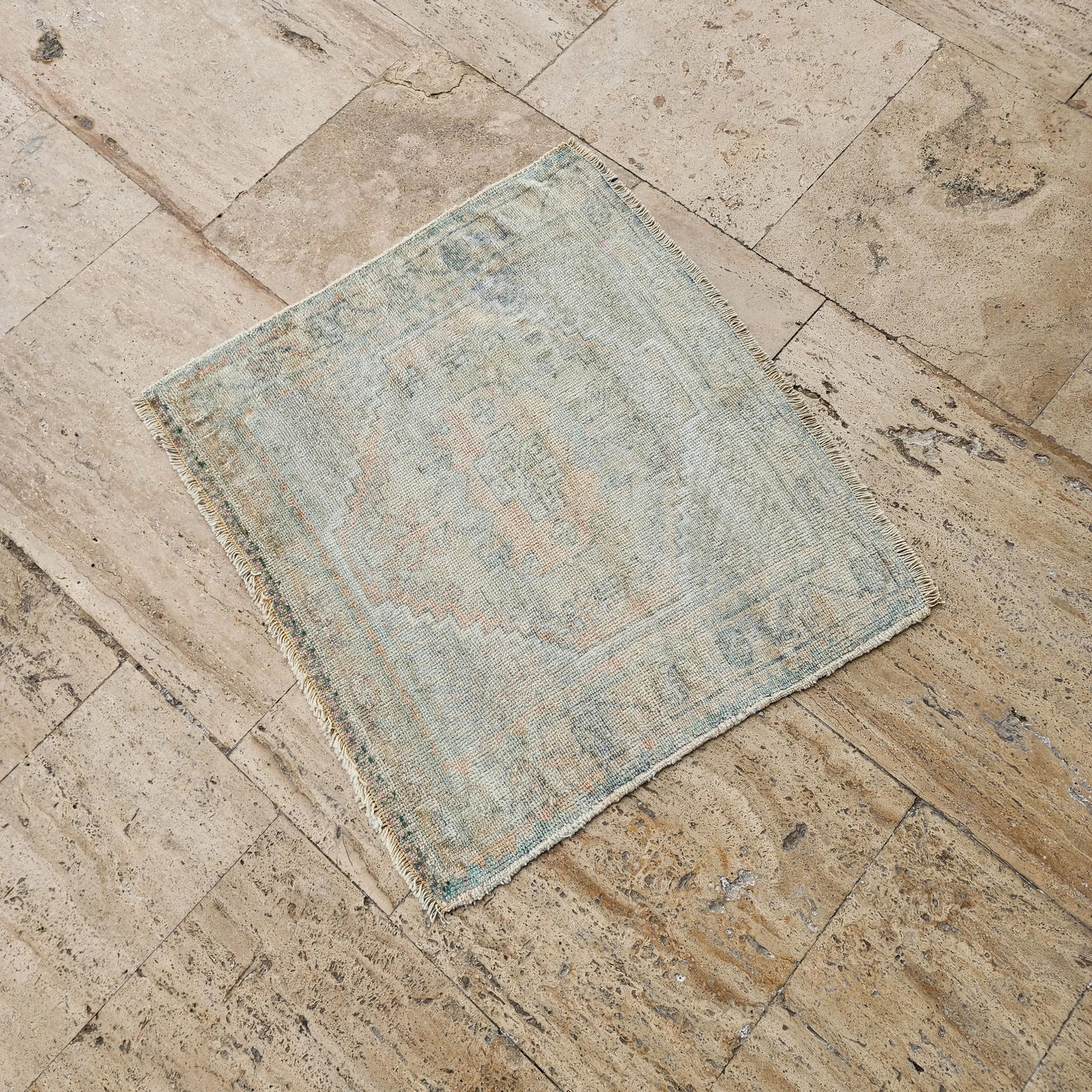 1970s Square Turkish Carpet Rug 2'2'' X 2'6'' - 4