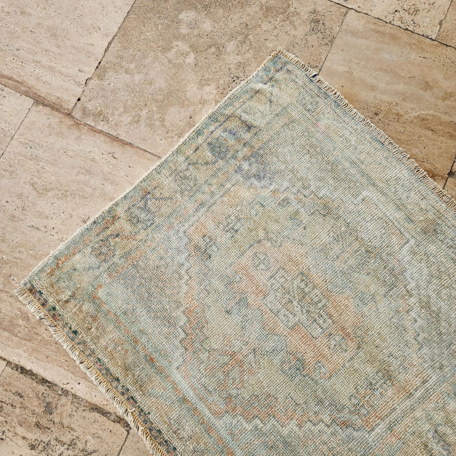 1970s Square Turkish Carpet Rug 2'2'' X 2'6'' - 5