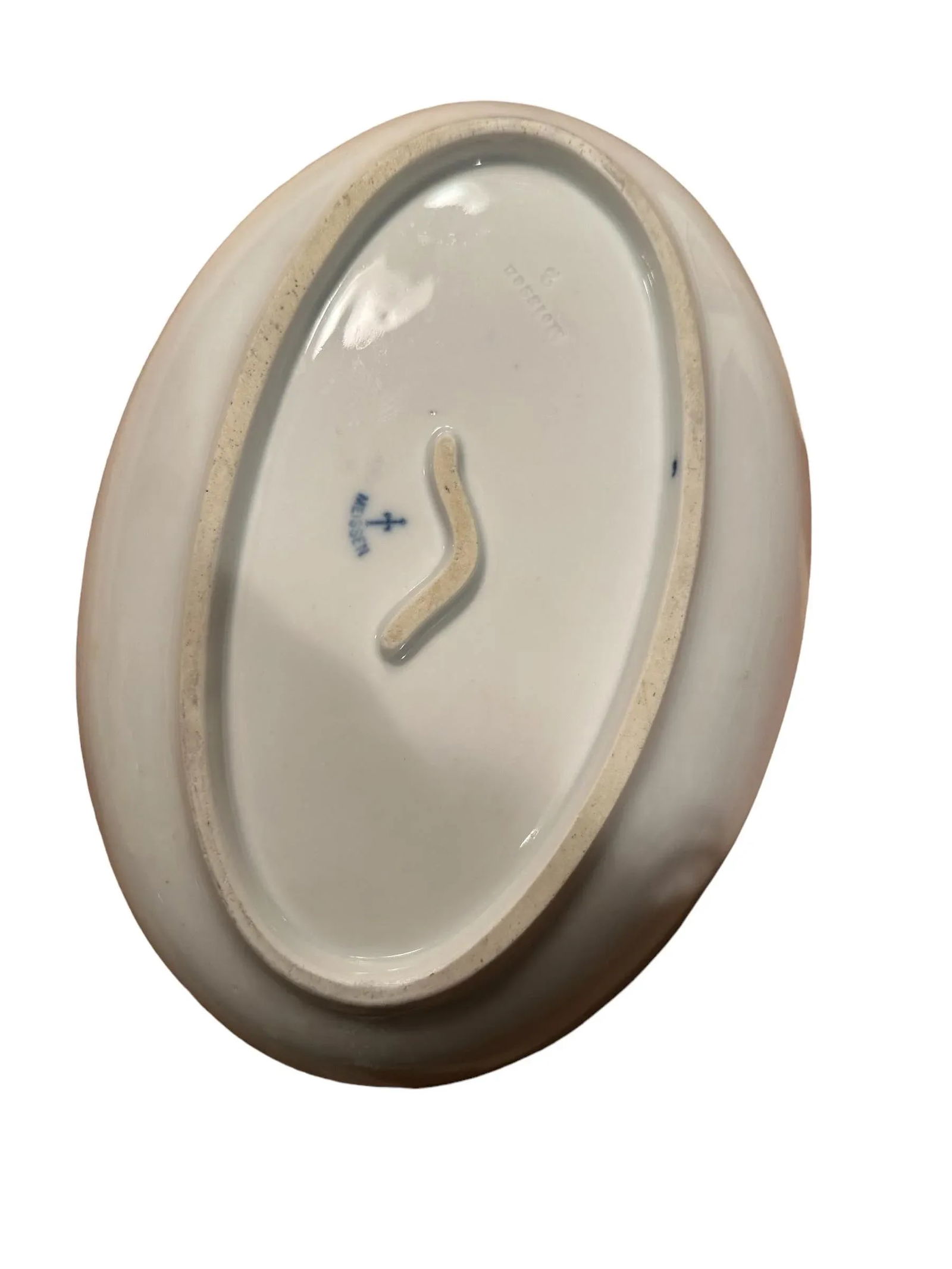 Antique Early 20th Century Meissen Teichert Blue Onion Bowl - 6