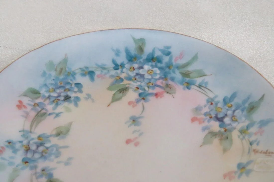 Hutschenreuther Bavaria Favorite Porcelain Forget Me Nots Small Plate - 3