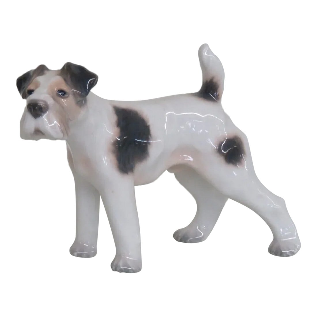 Dahl Jensen Denmark Porcelain 1009 Wire Haired Fox Terrier Dog Figurine (1 of 12)