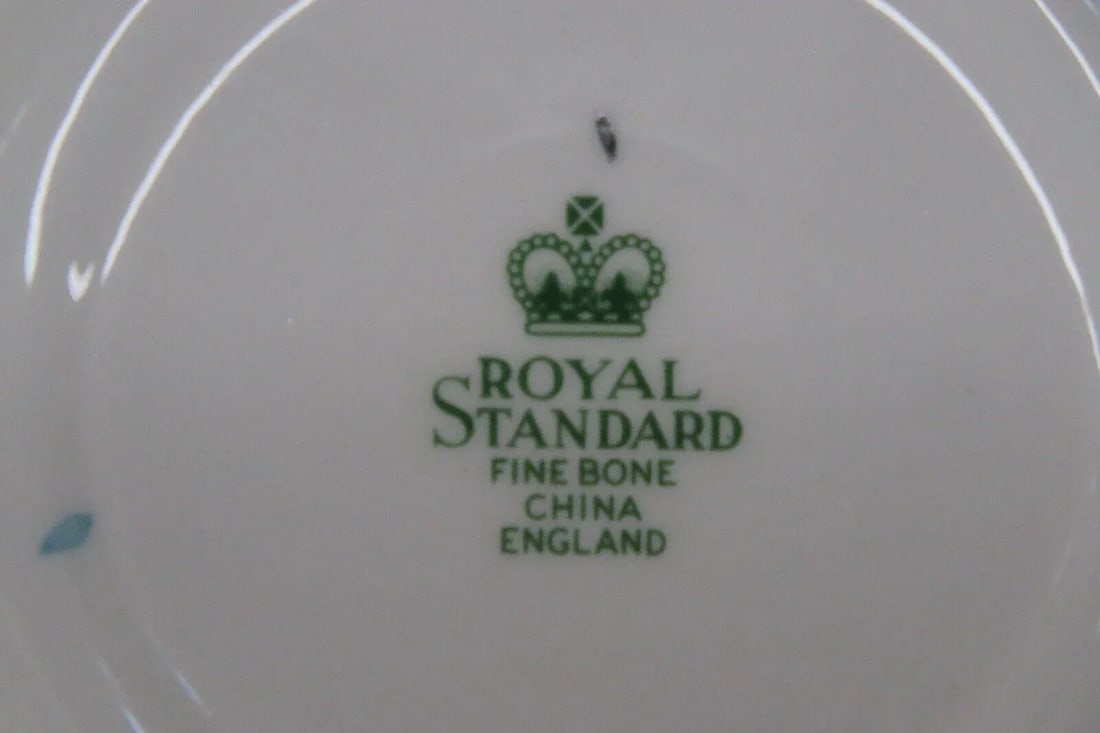 Royal Standard England Bone China Floral Tea Cup Saucer Dessert Plate Set - 7