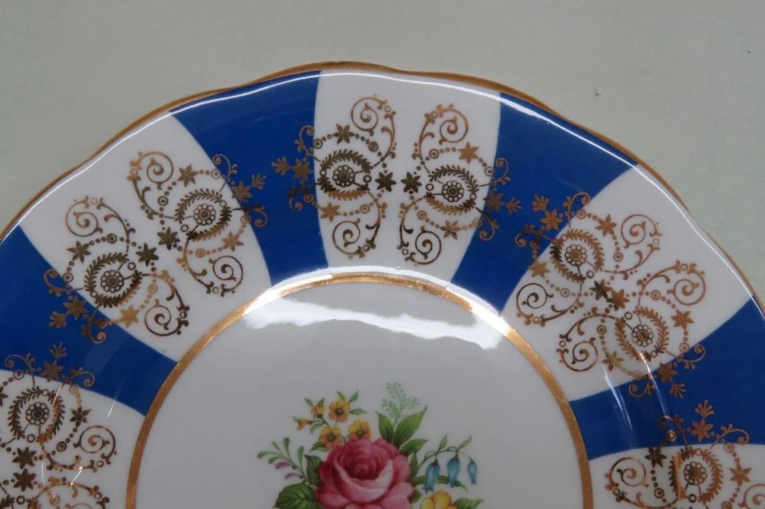 Royal Standard England Bone China Floral Tea Cup Saucer Dessert Plate Set - 8