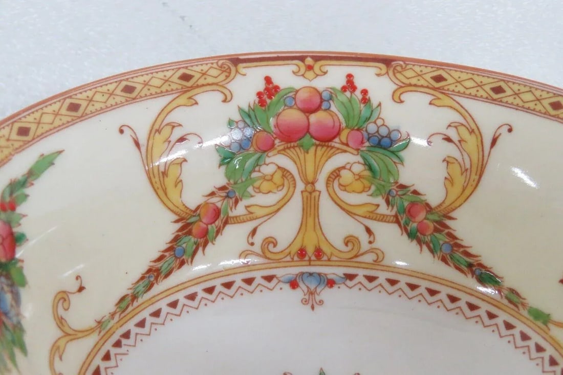 Royal Worcester Buckingham Porcelain Bouillon Soup Cup and Saucer Set - 8