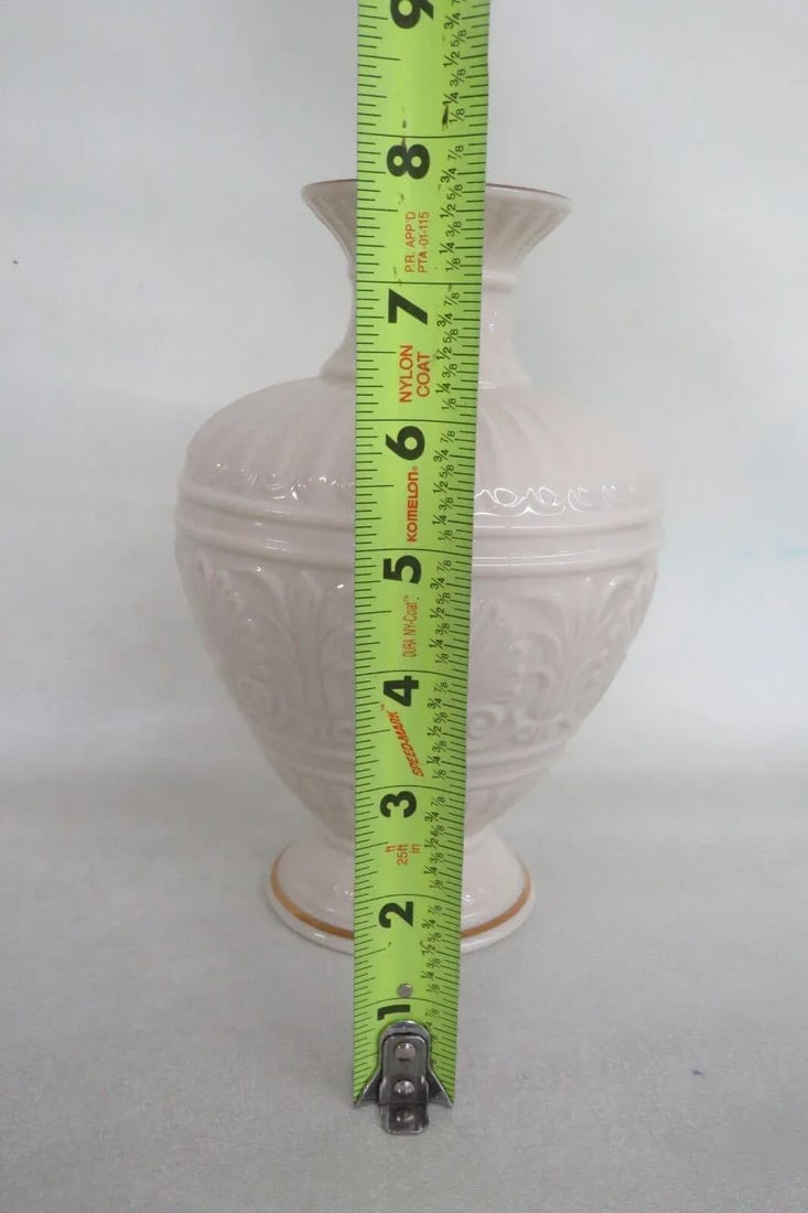 Lenox Porcelain Athenian Collection Grecian Ivory and Gold Embossed Vase - 3