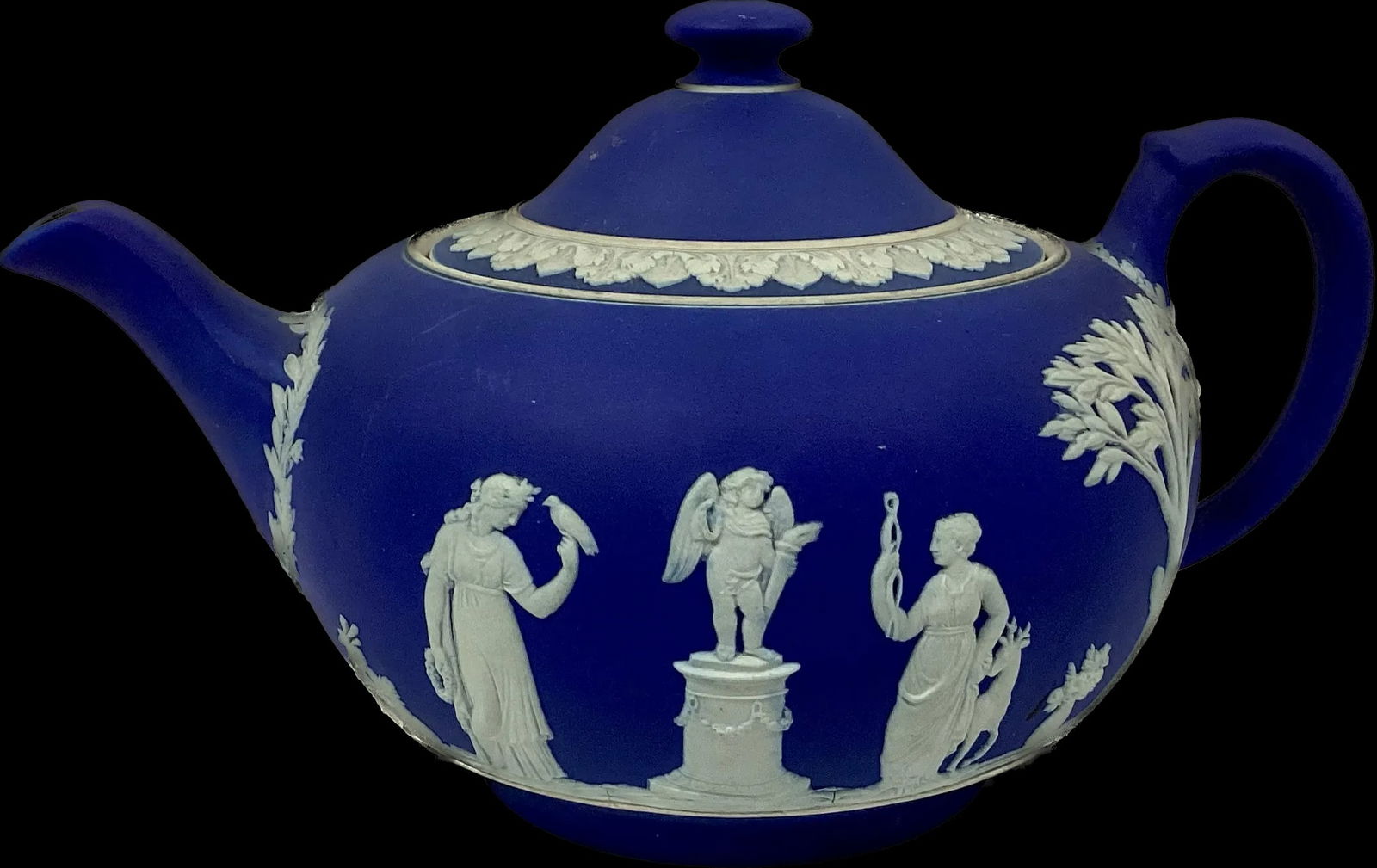 Vintage Wedgewood Jasperware Teapot With Lid - 2