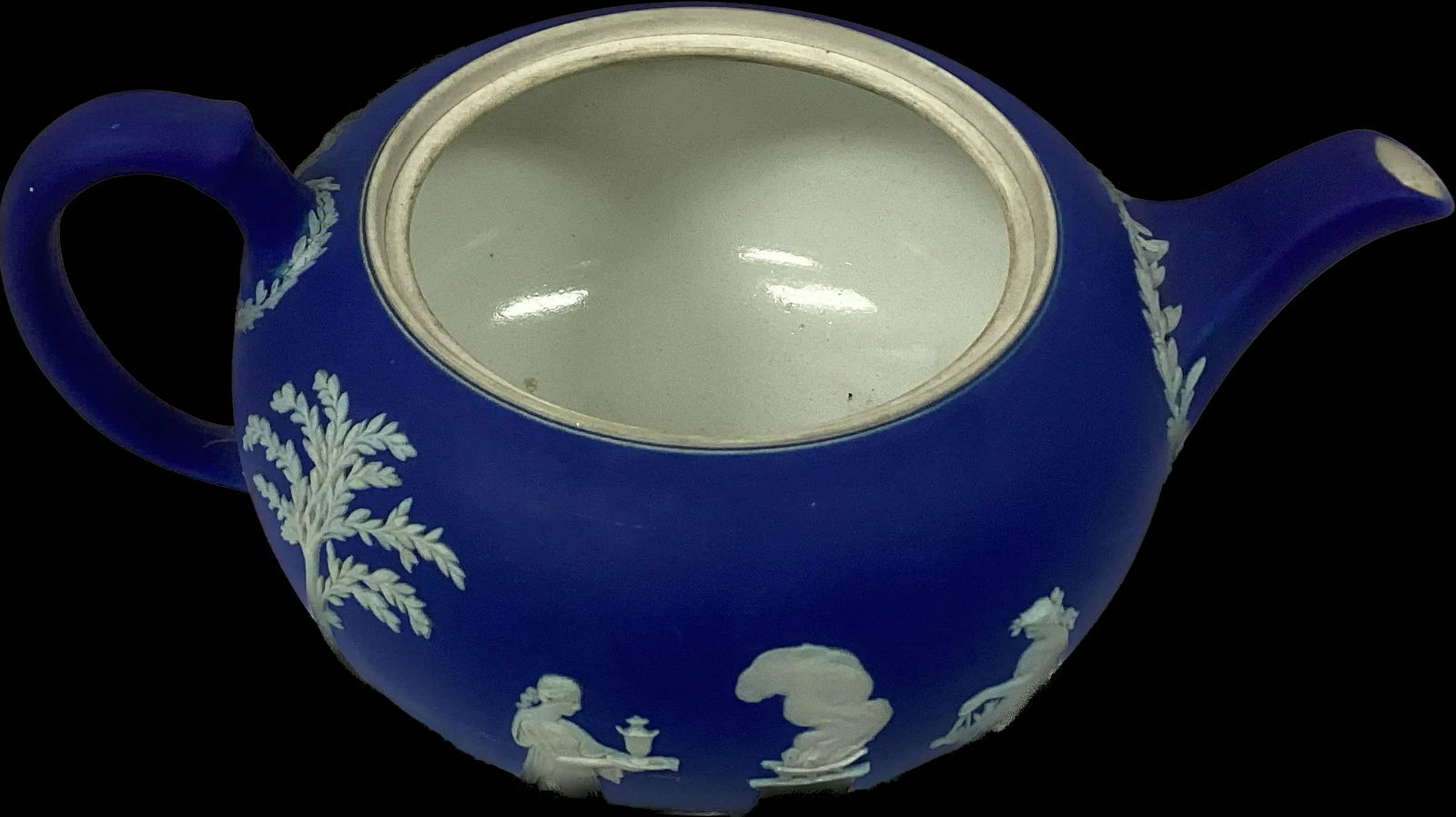 Vintage Wedgewood Jasperware Teapot With Lid - 3