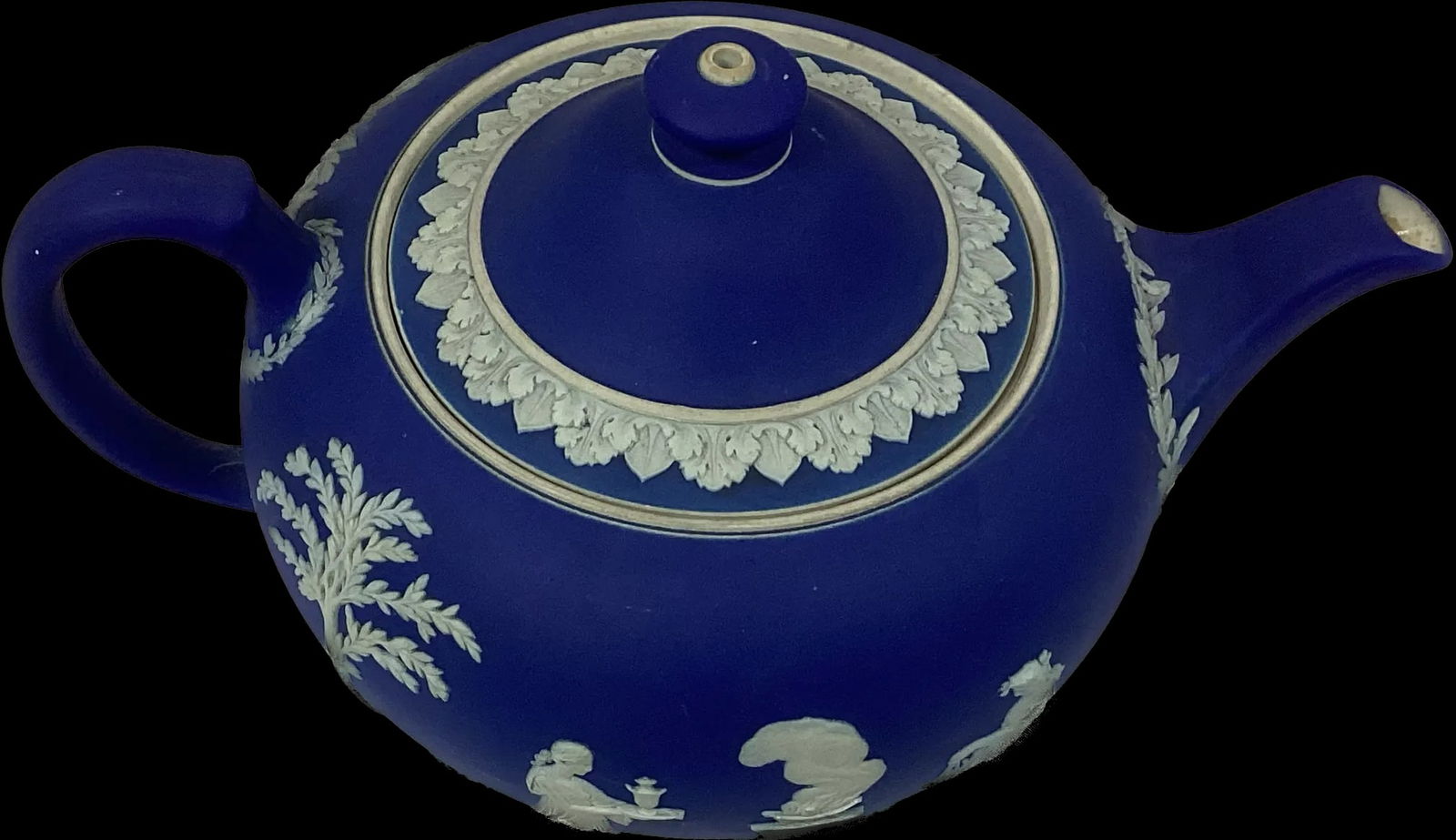 Vintage Wedgewood Jasperware Teapot With Lid - 4