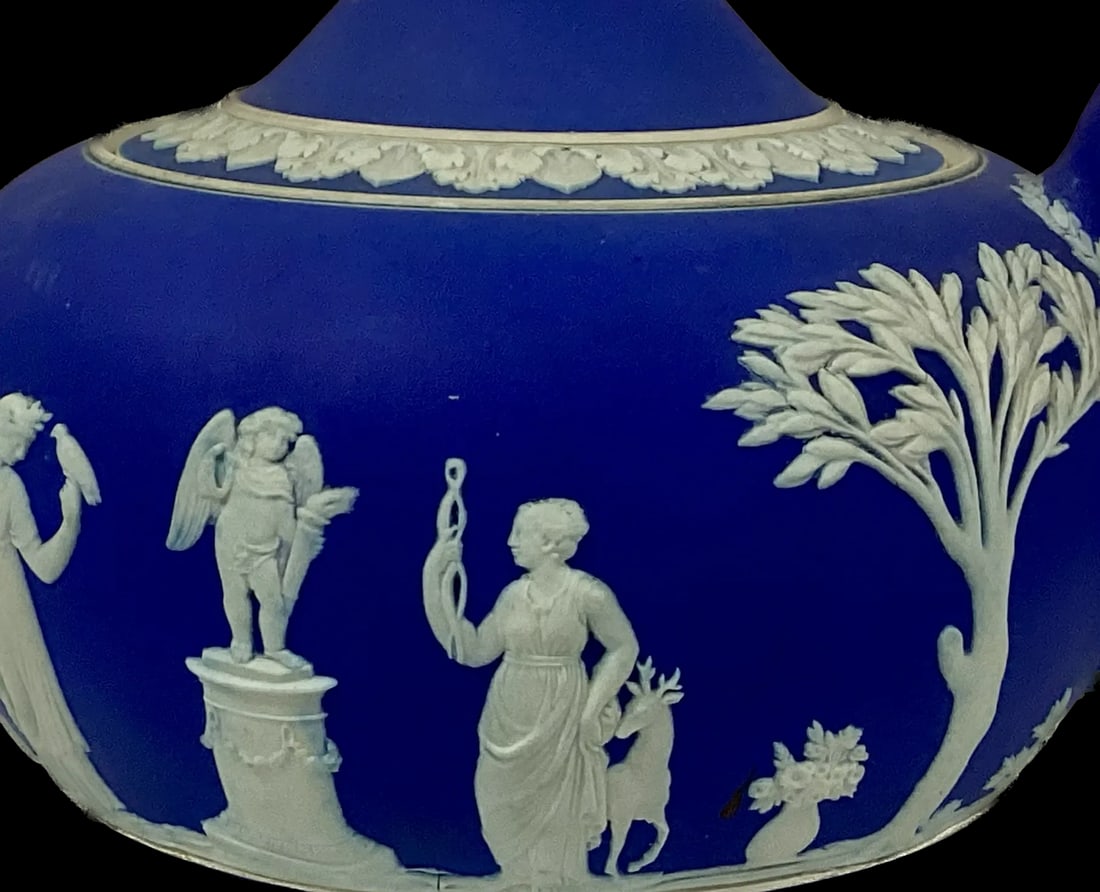 Vintage Wedgewood Jasperware Teapot With Lid - 6