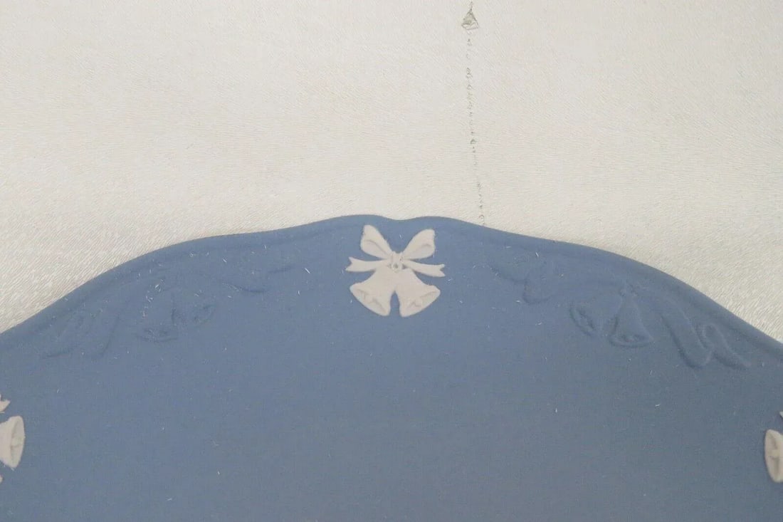 Wedgwood England Jasperware Blue Royal Wedding 1986 Plate in Box - 10