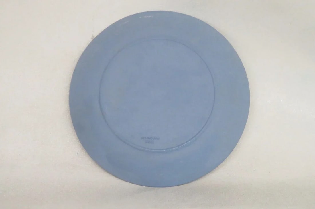 Wedgwood Jasperware Blue Floral Mothers Day 1989 Decorative Plate in Box - 6