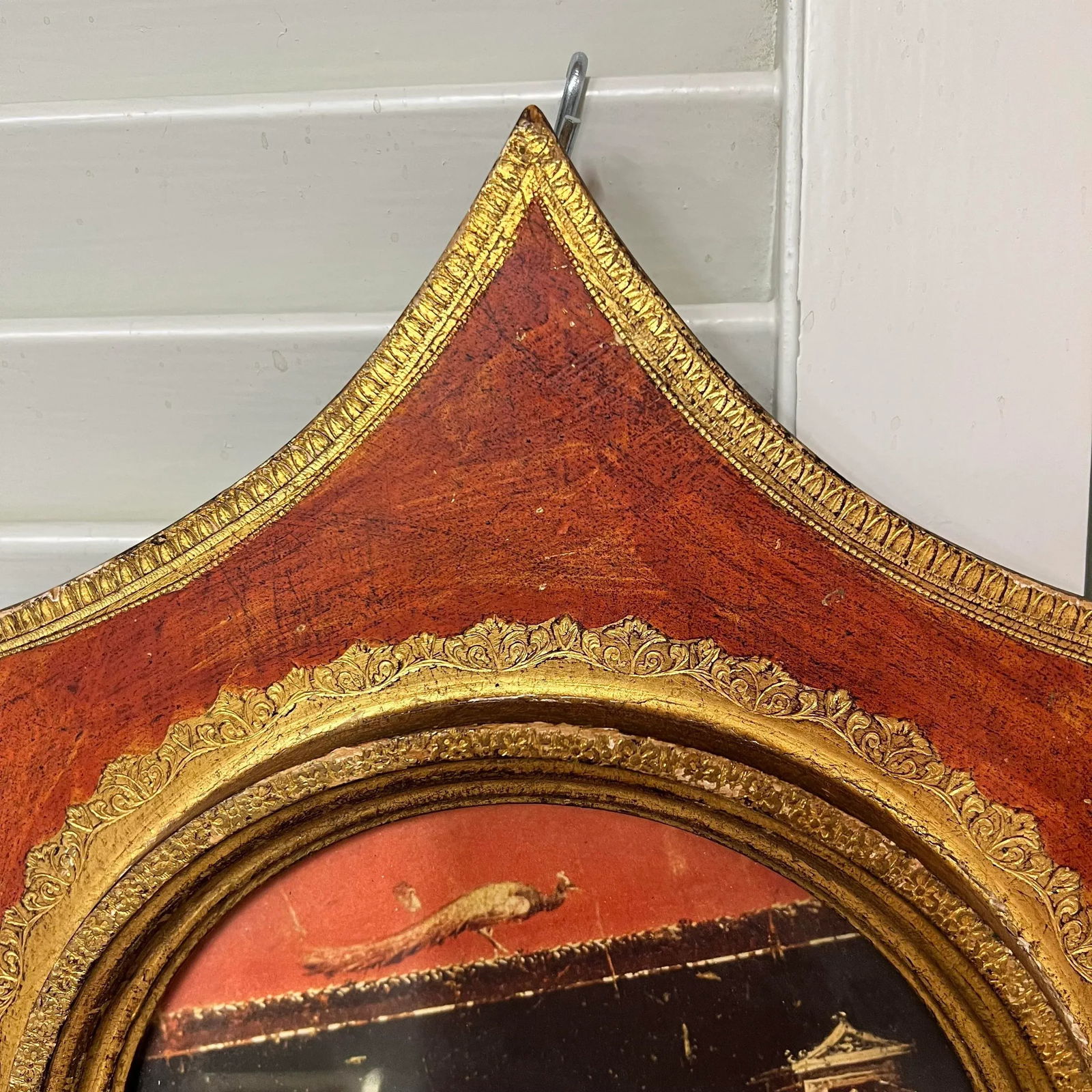 Mid Century Neoclassical Themed Florentine Frame or Wall Plaque - 2