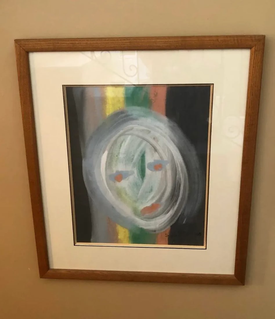 Abstract Painting of a Woman's Face by Sybil Gibson - 2