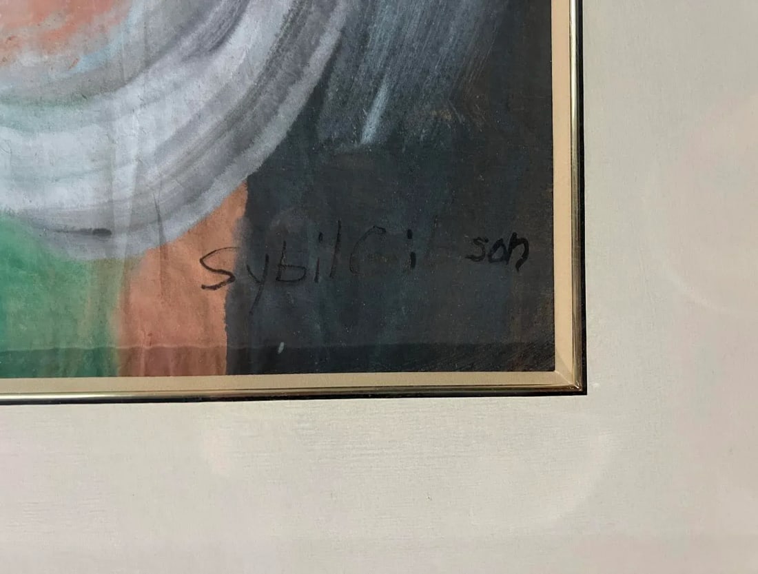 Abstract Painting of a Woman's Face by Sybil Gibson - 3