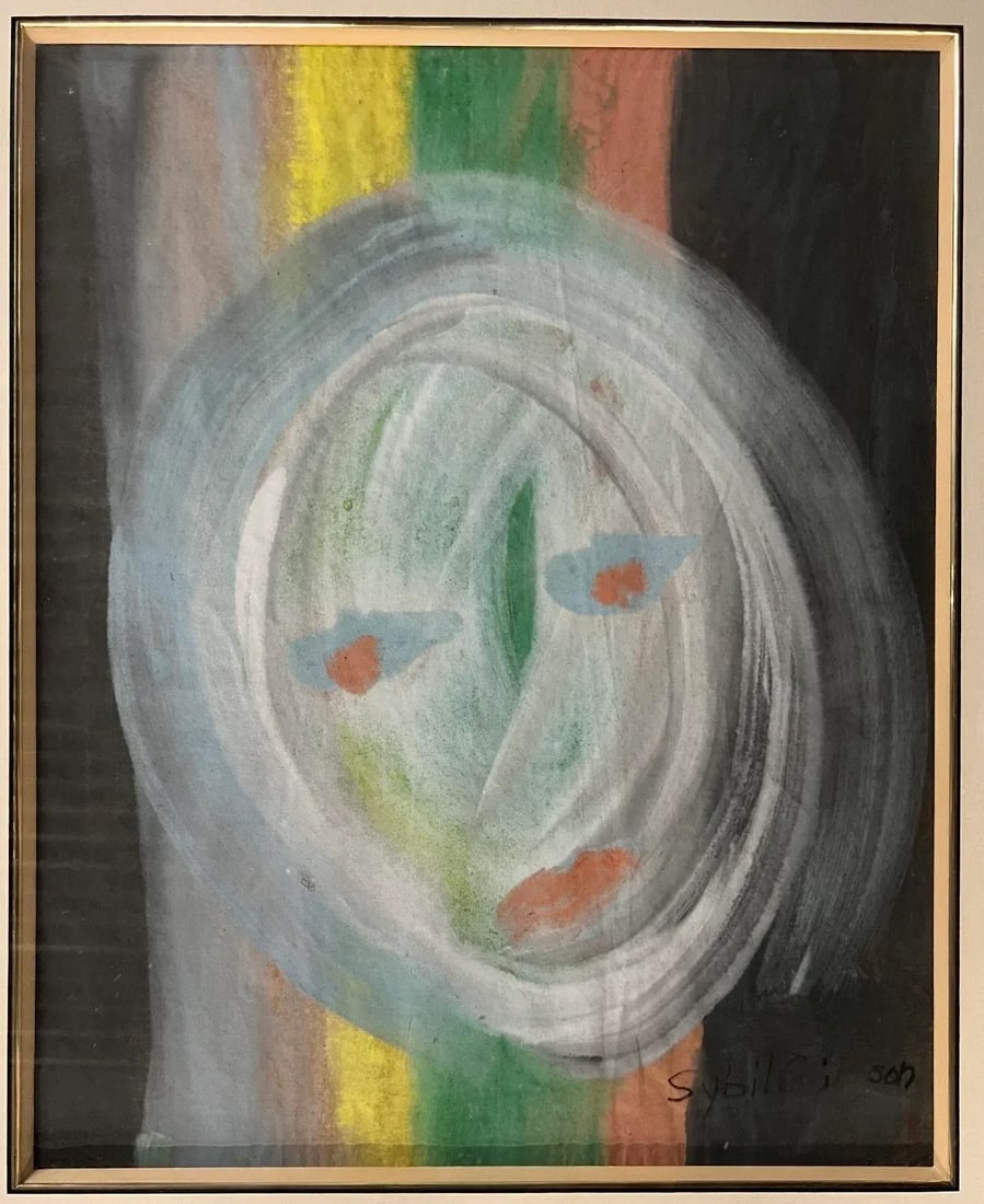 Abstract Painting of a Woman's Face by Sybil Gibson - 4