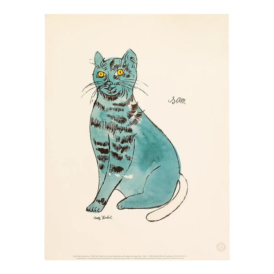 1993 the Andy Warhol Foundation Lithograph After Andy Warhol "Sam" (1 of 6)