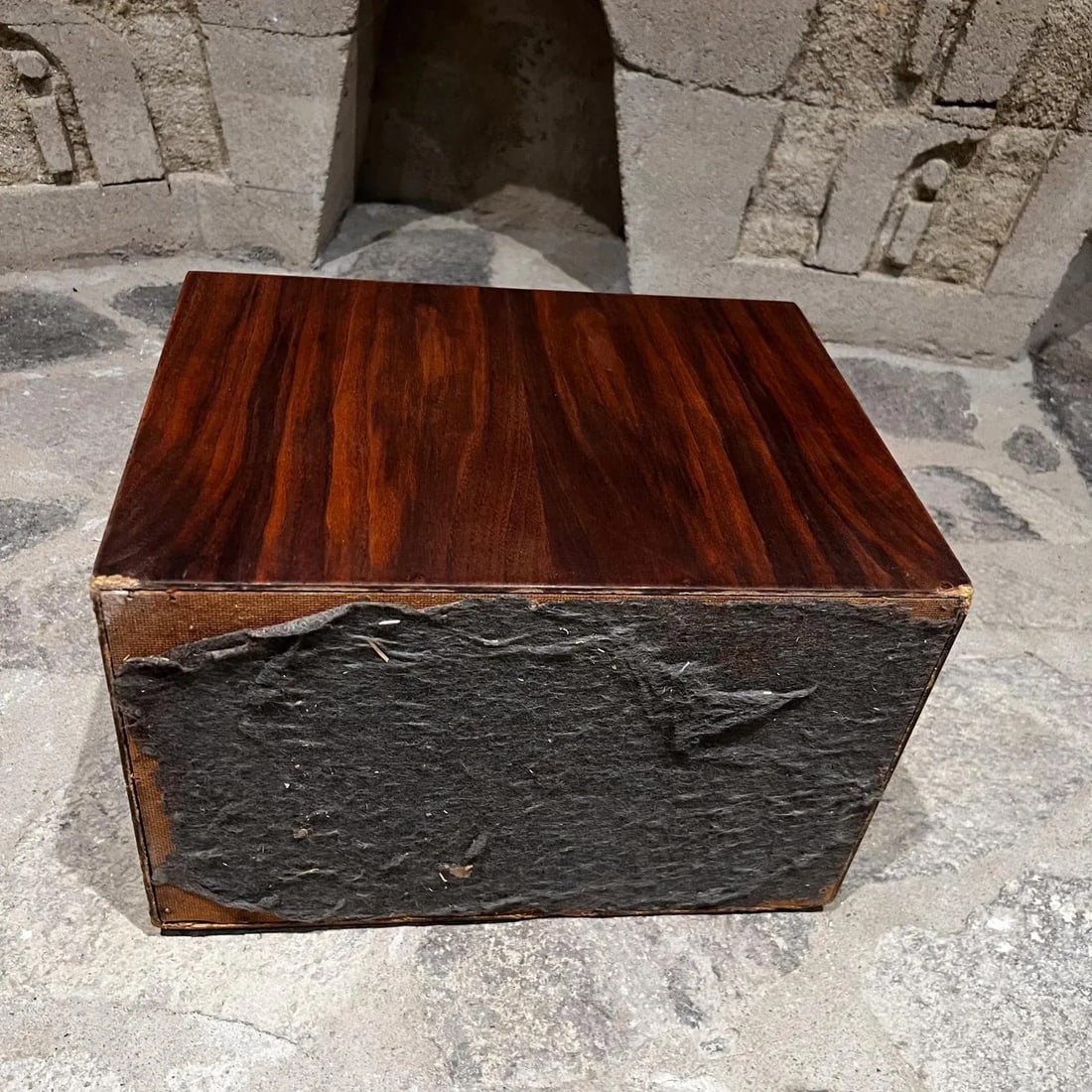 1970s Modern Walnut Wood Planter Box or Waste Basket - 11