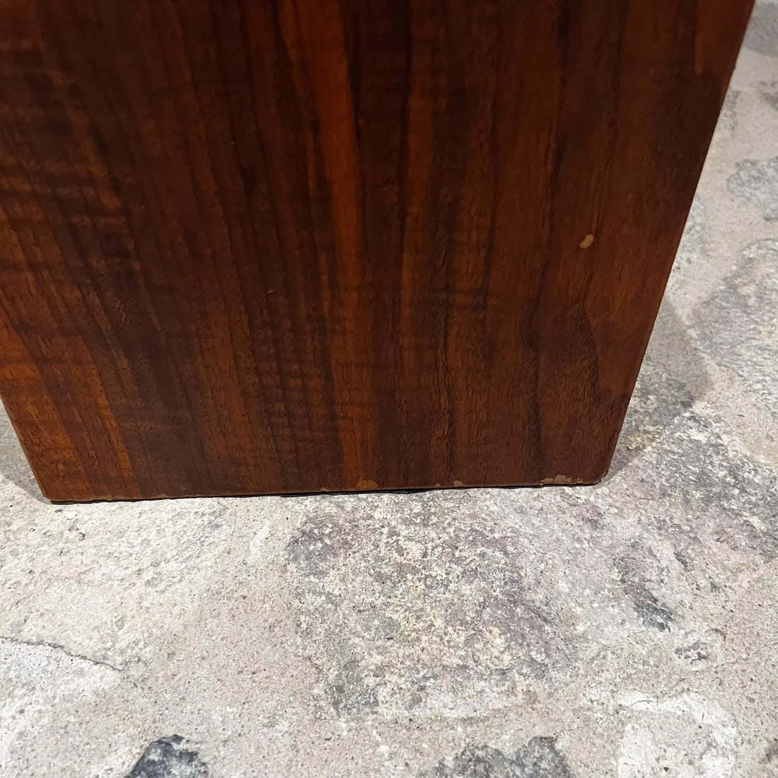 1970s Modern Walnut Wood Planter Box or Waste Basket - 4