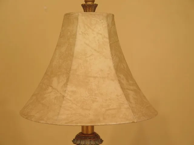Gold Decorative Table Top Lamp & Shade - 2