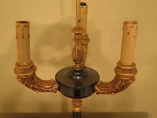 1990s Regency Style Brass Table Lamp - 4