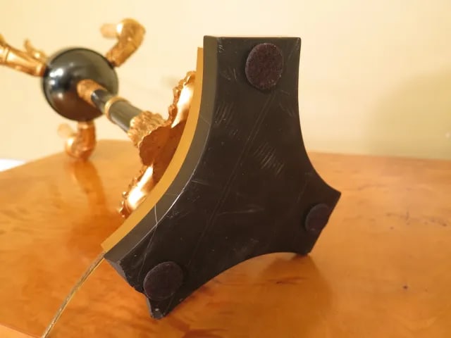 1990s Regency Style Brass Table Lamp - 5