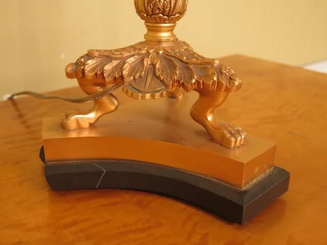 1990s Regency Style Brass Table Lamp - 7