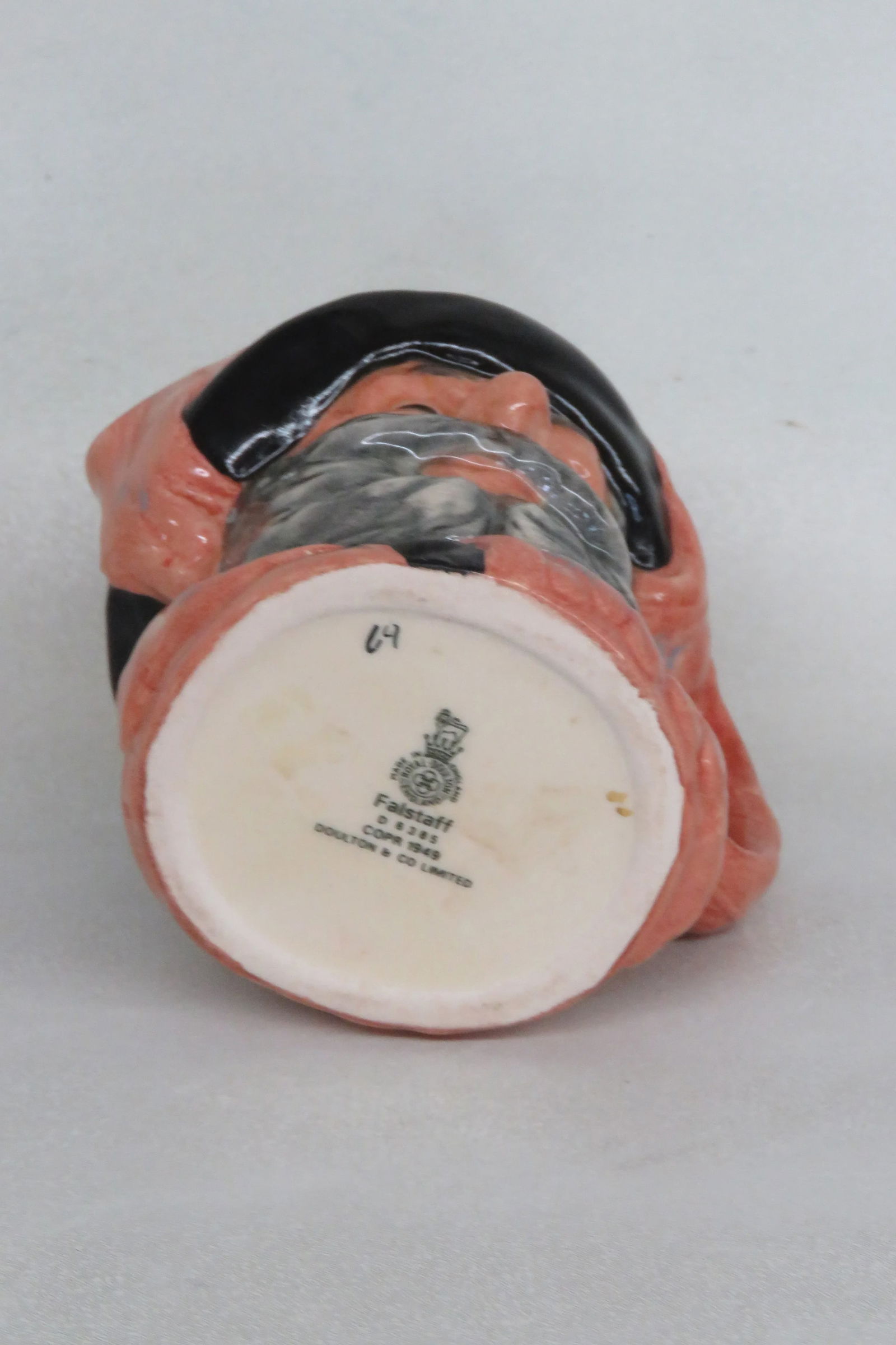 Royal Doulton Falstaff D6385 English Small Porcelain Character Mug - 7