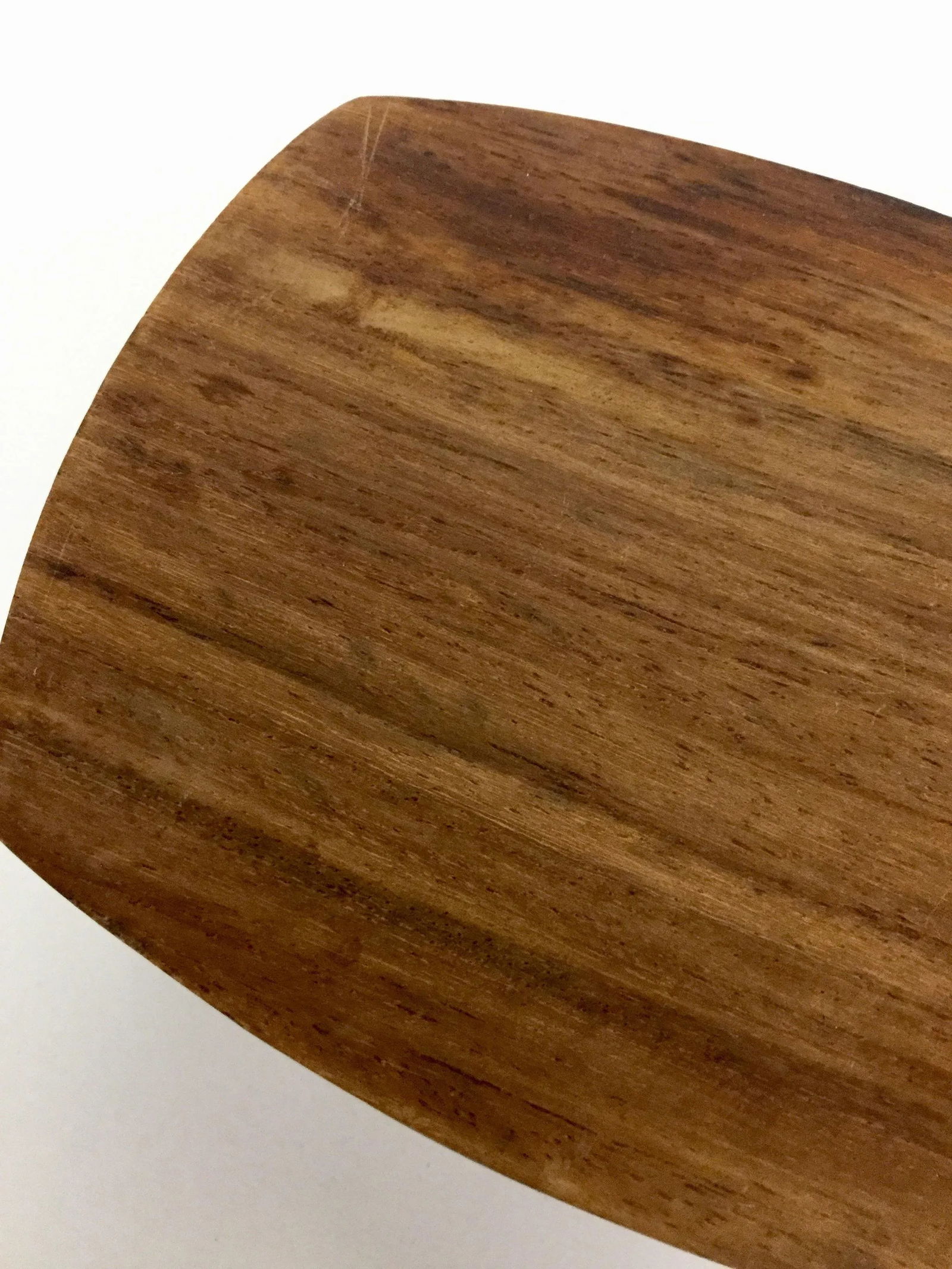 1950s Mid-Century Modern Hand Carved Wood & Brass Inlay Box - 9