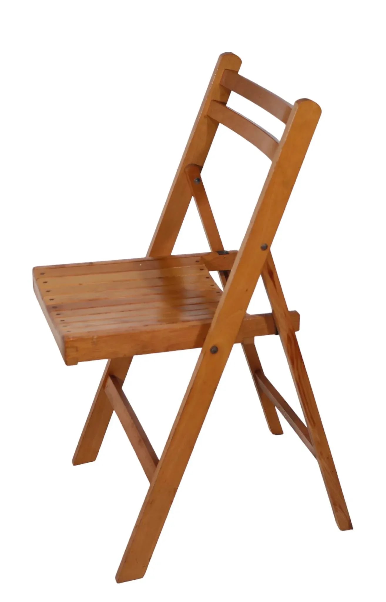 Mid Century Modernist Industrial Folding Side Chair Made in Yugoslavia - 10