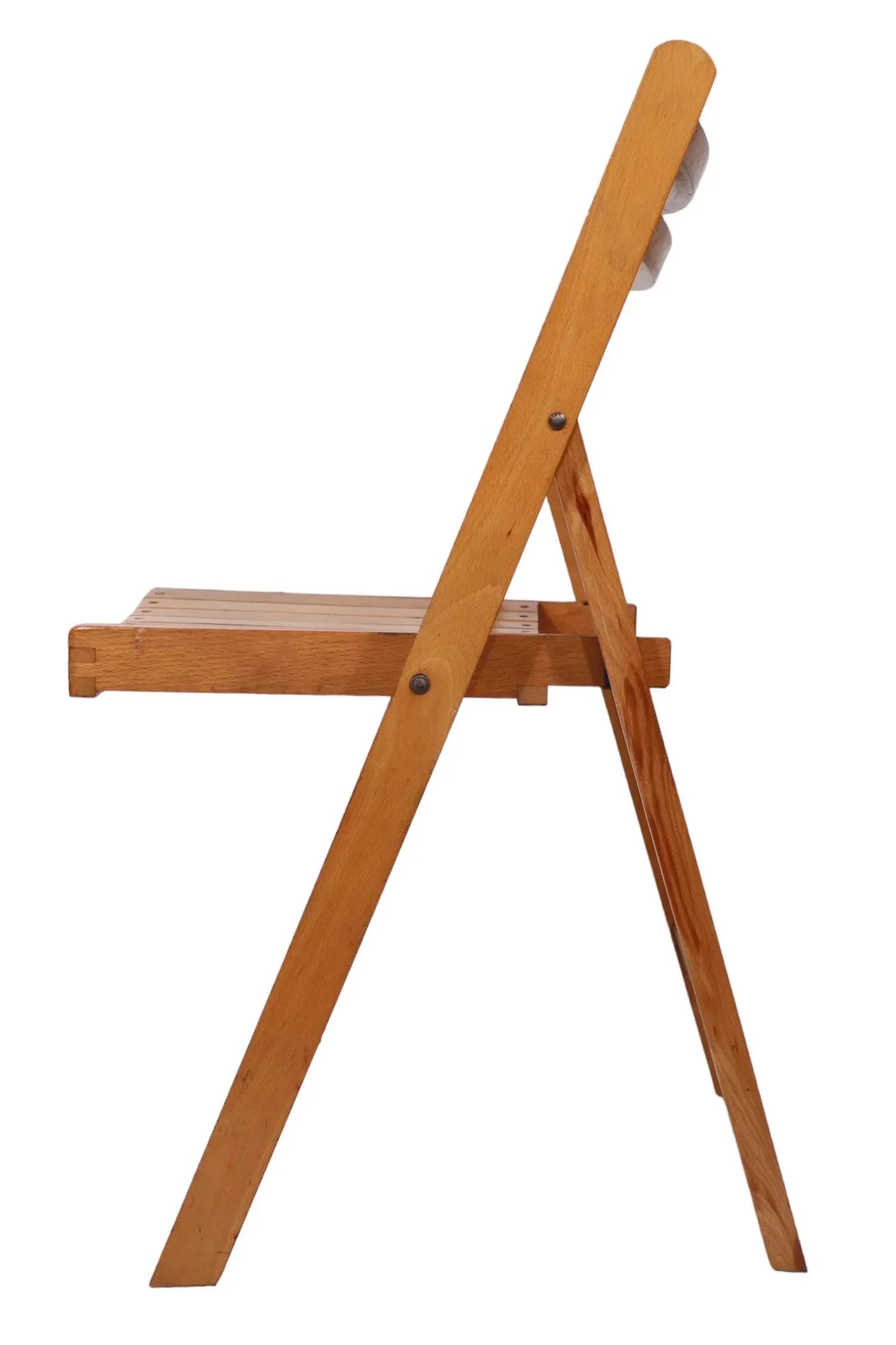 Mid Century Modernist Industrial Folding Side Chair Made in Yugoslavia - 11