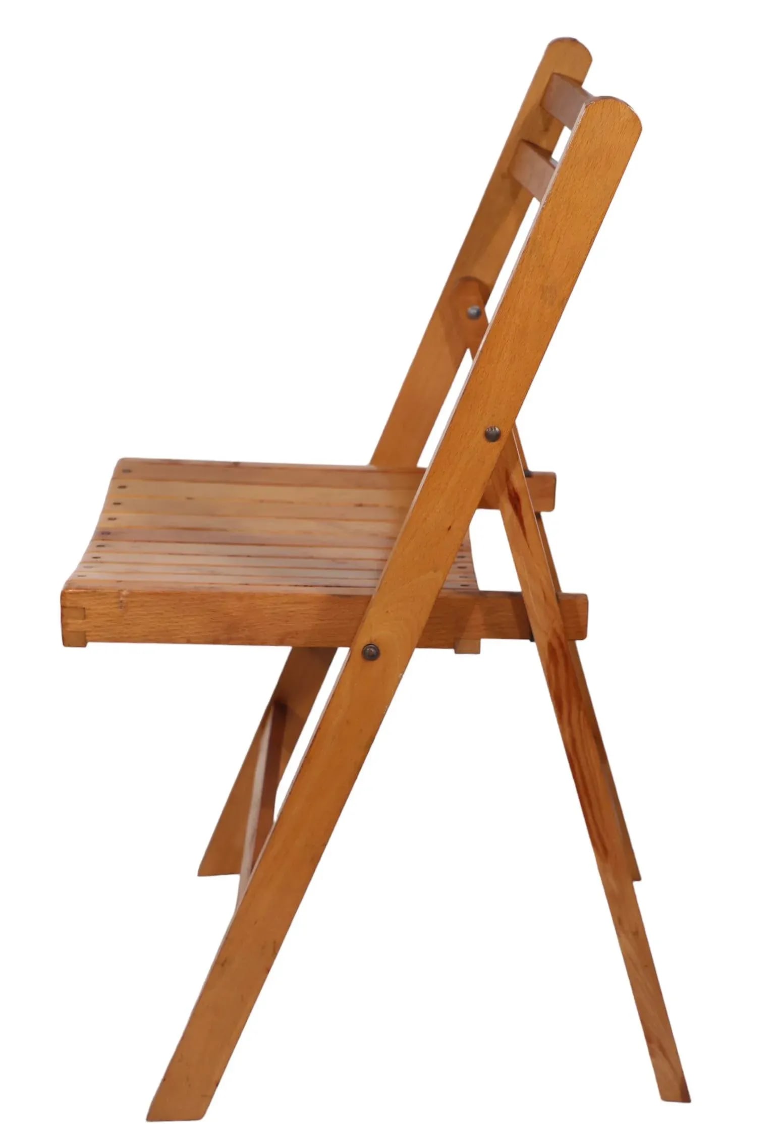 Mid Century Modernist Industrial Folding Side Chair Made in Yugoslavia - 12