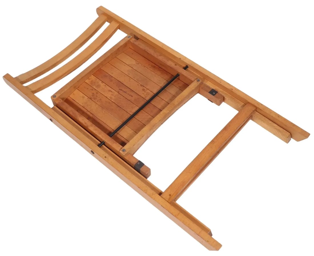 Mid Century Modernist Industrial Folding Side Chair Made in Yugoslavia - 2