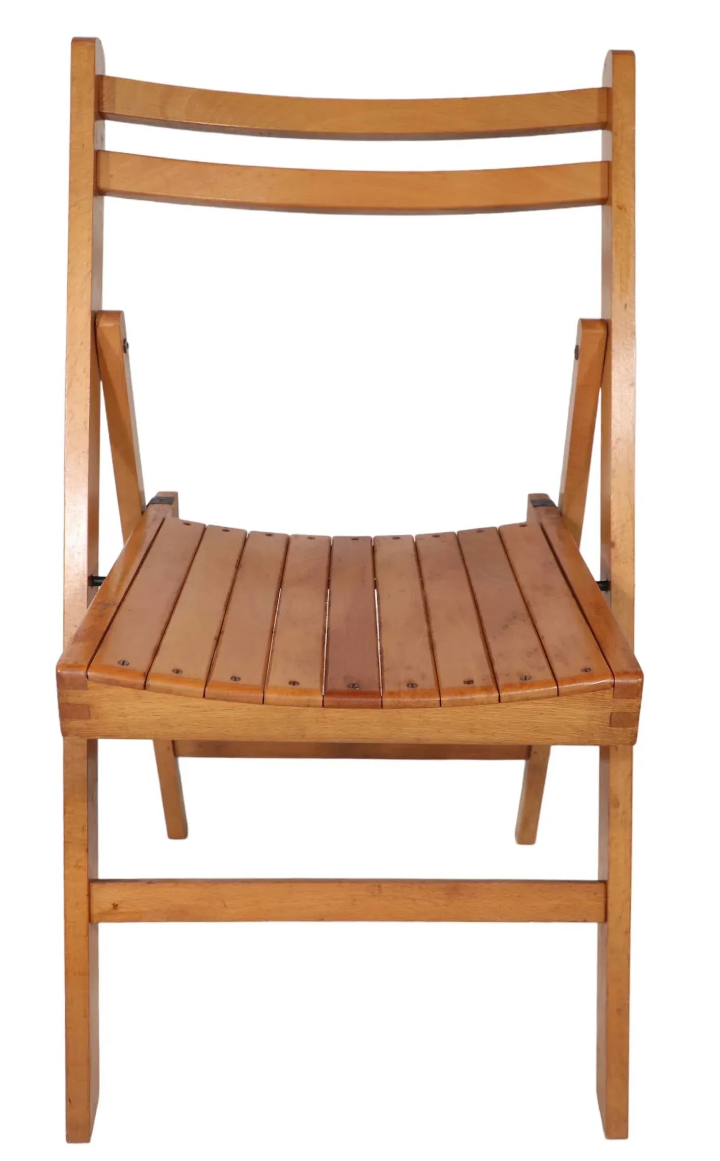 Mid Century Modernist Industrial Folding Side Chair Made in Yugoslavia - 4