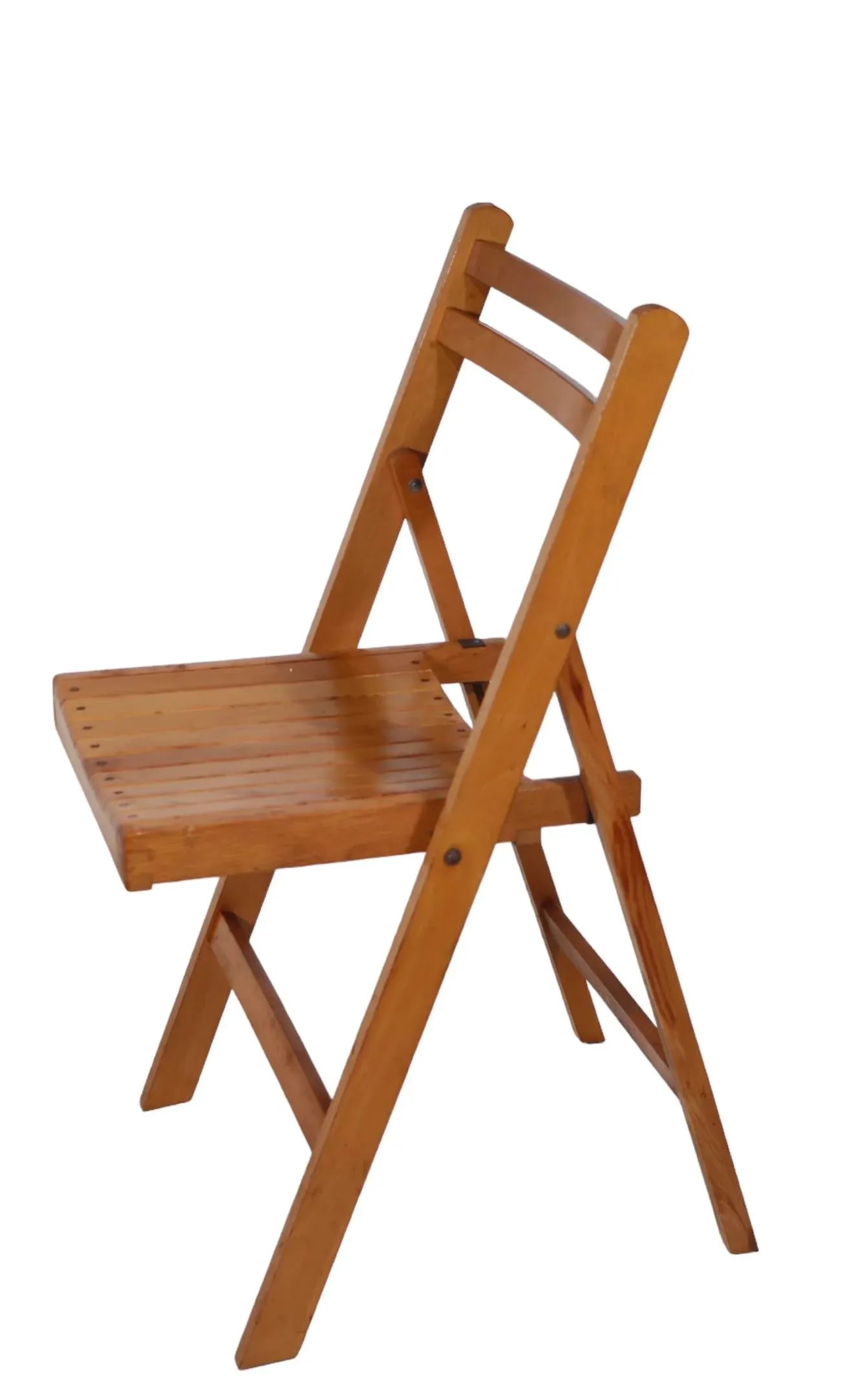 Mid Century Modernist Industrial Folding Side Chair Made in Yugoslavia - 9