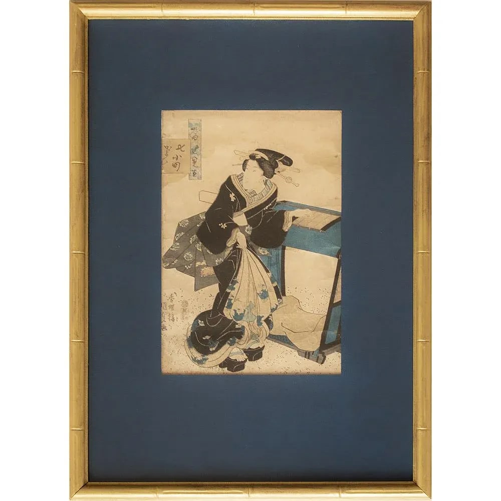 Edo Era Utagawa Kunisada Woodblock Print, C. 1850s - 12