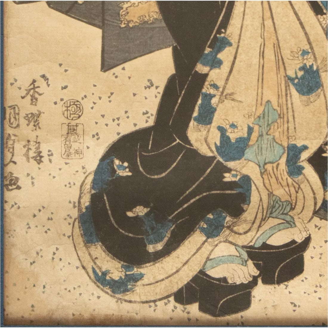 Edo Era Utagawa Kunisada Woodblock Print, C. 1850s - 5