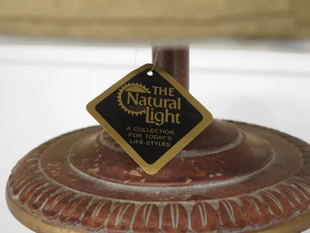 Natural Light Decorator Table Lamps W/ Shades - a Pair - 6