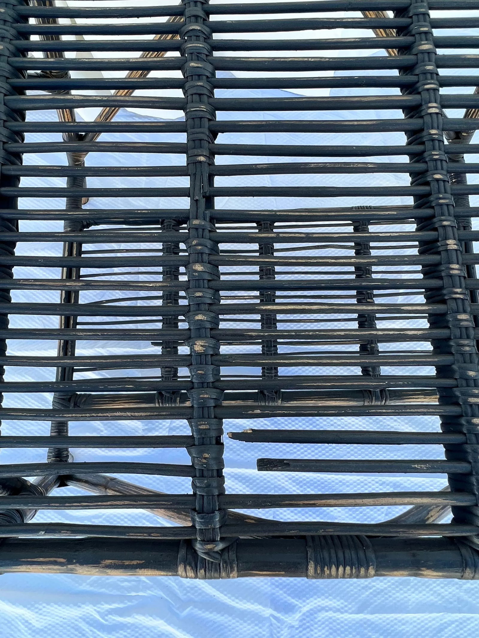 Vintage Bamboo and Pencil Reed Coffee / Side Table - 10