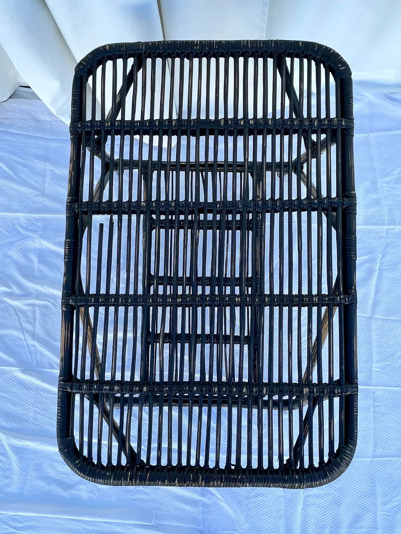 Vintage Bamboo and Pencil Reed Coffee / Side Table - 4