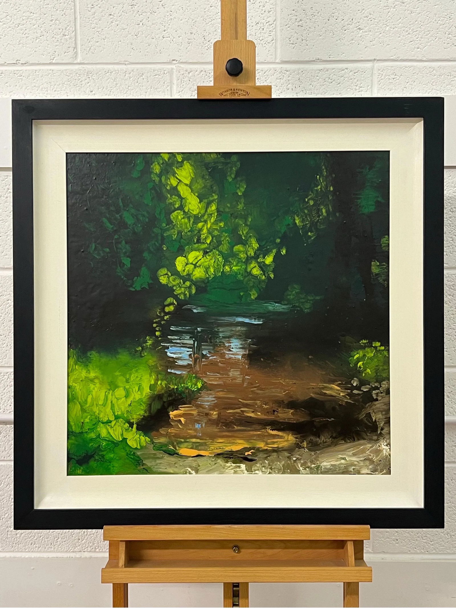 Colin Halliday Impressionistic English River Landscape Original Oil Painting by British Artist, 2008 - 3