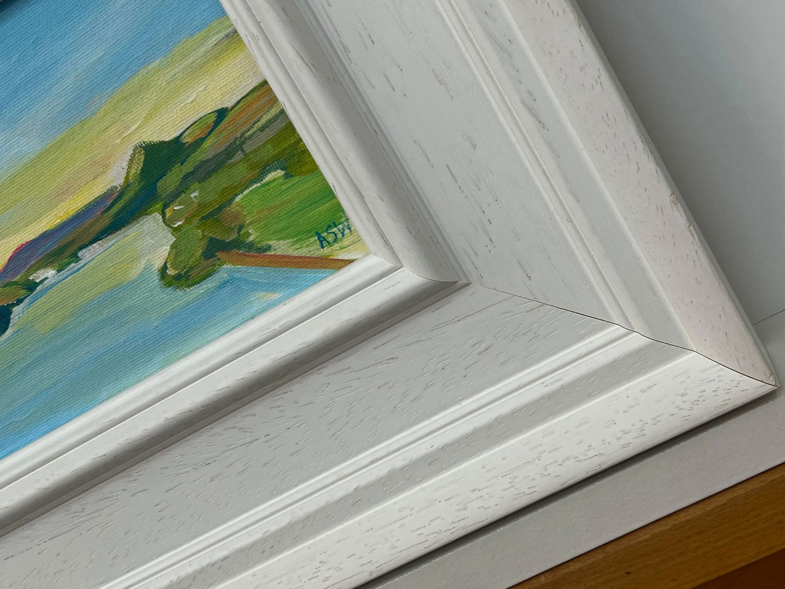 Angela Wakefield Miniature Painting Study of Hudson River, New York State, USA by British Artist, 20 - 7