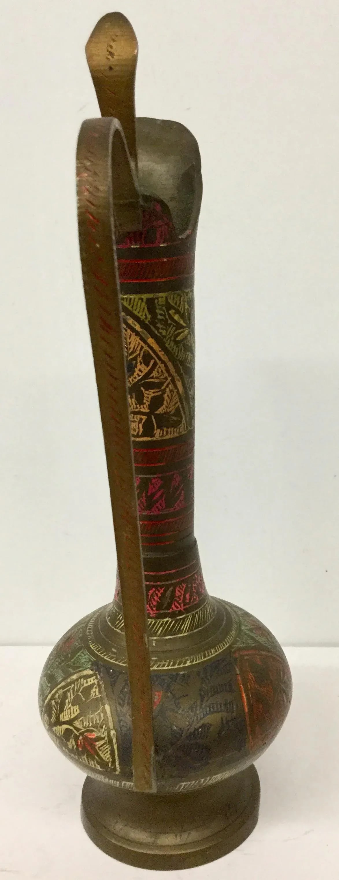 India Artisan Made Brass Oil Holder - 4