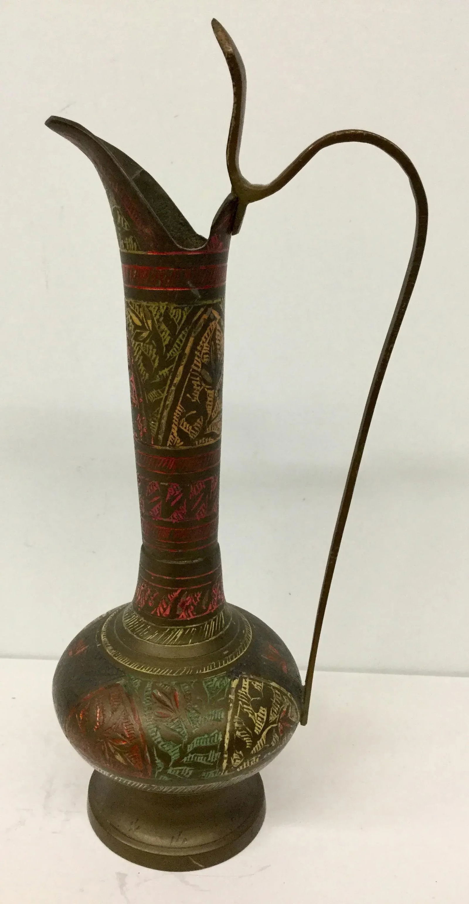 India Artisan Made Brass Oil Holder - 8