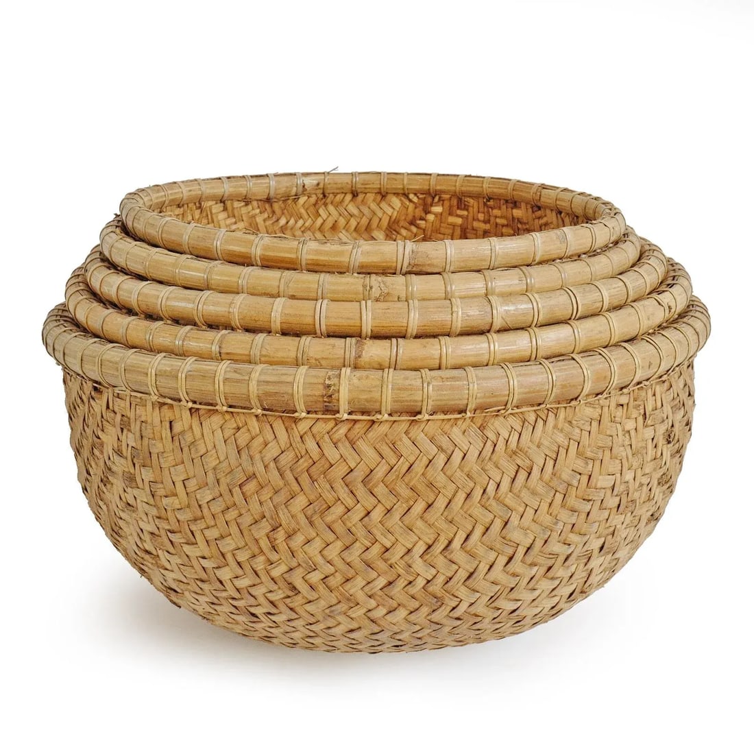 Java Bamboo Round Basket - 6