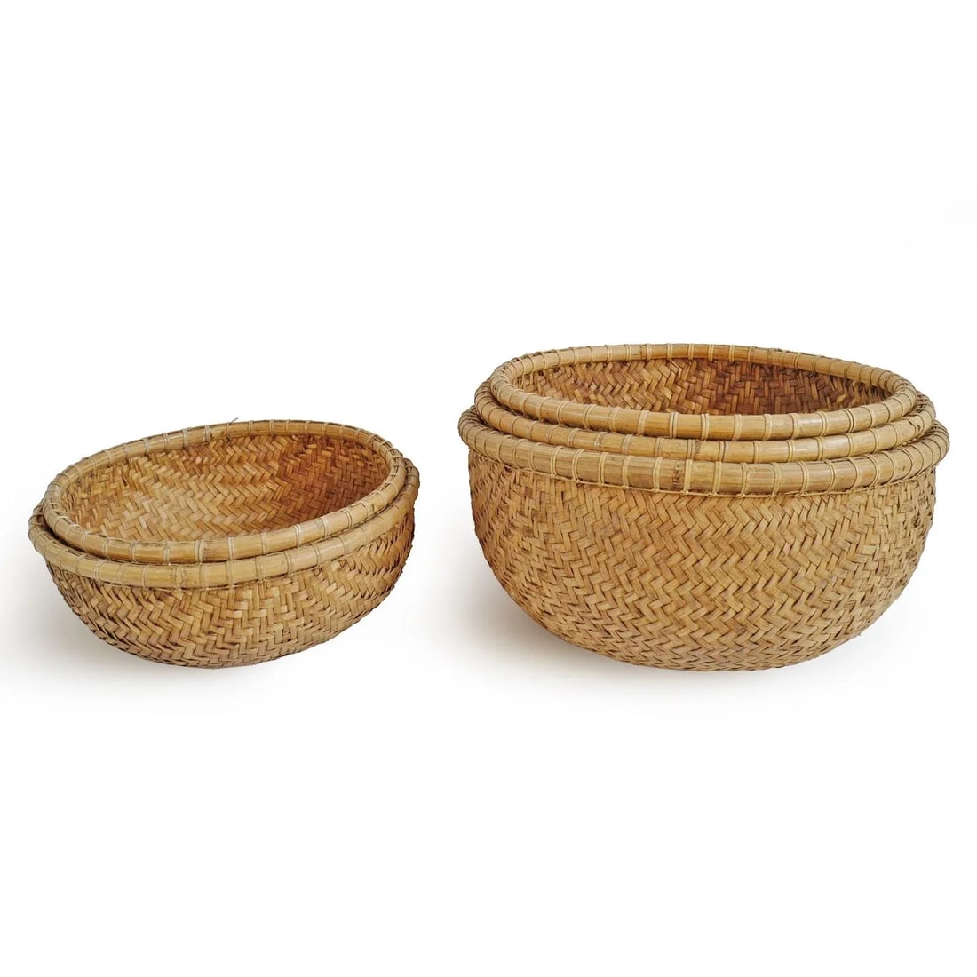 Java Bamboo Round Basket - 7