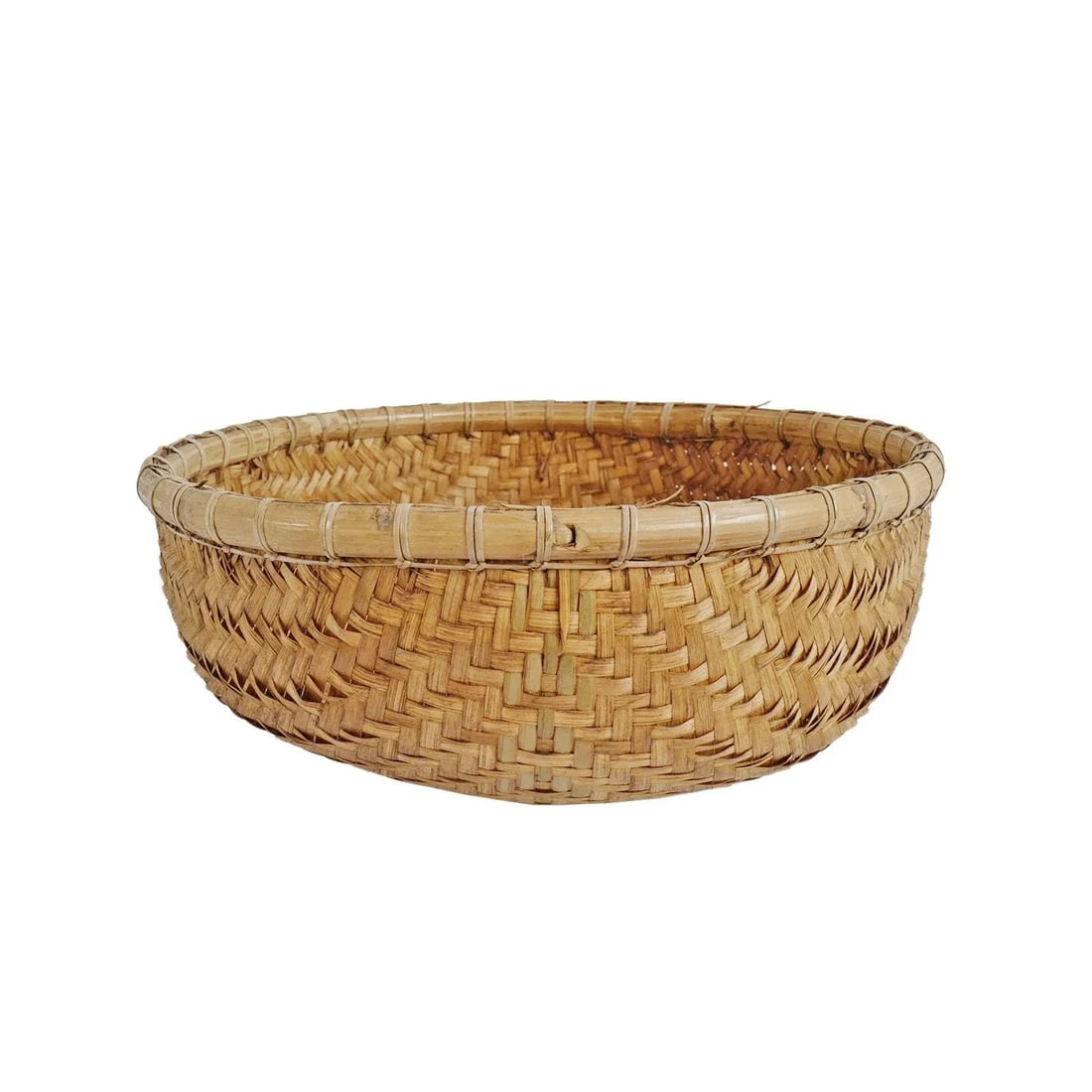 Java Bamboo Round Basket - 8