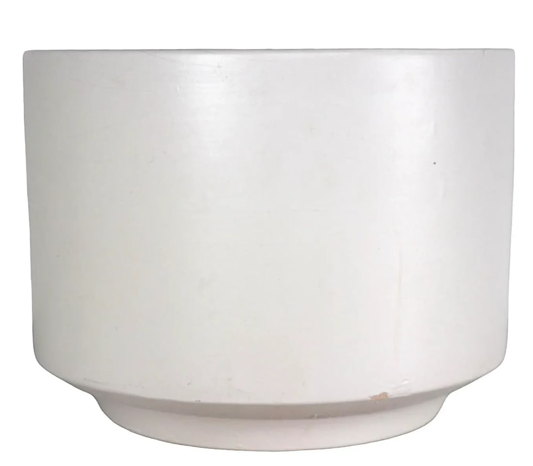 Vintage White on White Modernist Planter by Gainey C 1950/1960's - 10