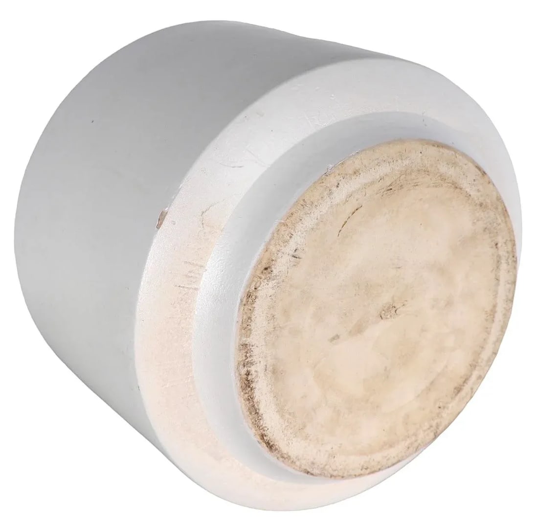 Vintage White on White Modernist Planter by Gainey C 1950/1960's - 2