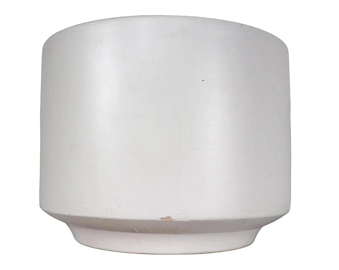 Vintage White on White Modernist Planter by Gainey C 1950/1960's - 3